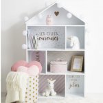 Atmosphera Police na hračky dětská knihovna DOMEČEK 7 přihrádek barva růžová – Zboží Dáma