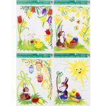 Anděl Okenní fólie rohová velikonoční motivy 33,5 x 25,5 cm – Hledejceny.cz