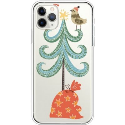 Pouzdro AppleKing z měkkého plastu vánoční stromek iPhone 11 Pro Max čiré – Zboží Mobilmania