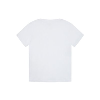 Vans T-Shirt Left Chest VN0A4MQ3 Bílá Classic Fit – Zboží Mobilmania