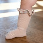 GoBabyGo Protiskluzové ponožky Bamboo/Liberty Soft Pink – Zboží Mobilmania