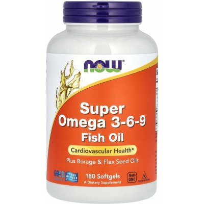 NOW Foods Super Omega 3-6-9 1200 mg 180 kapslí – Hledejceny.cz