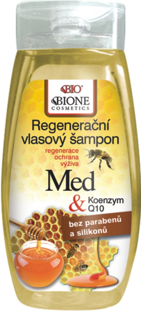 BC Bione Cosmetics Bio regenerační vlasový šampon Med + Koenzym Q10 260 ml