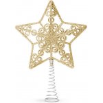 Family Christmas Špic na vánoční strom ve tvaru hvězdy - zlatý – Hledejceny.cz