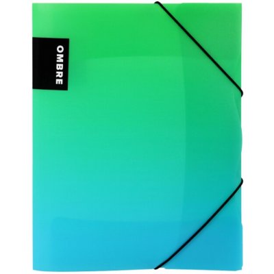 Ombre Desky chlopně a gum.Ombre - A4 zelené 1 ks – Hledejceny.cz