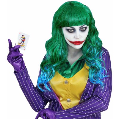 Dlouhá zelená paruka Joker – Zboží Mobilmania