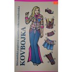 Kovbojka sběratelská papírová vystřihovánka a omalovánka – Hledejceny.cz