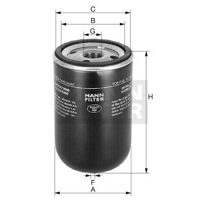 MANN-FILTER Palivový filtr MANN WK719/5 (MF WK719/5) | Zboží Auto