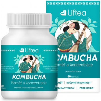 Liftea Kombucha paměť a koncentrace 60 tablet – Hledejceny.cz