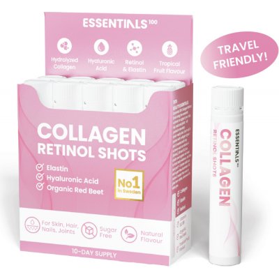 Swedish Essentials Collagen + Retinol shoty 10 x 25 ml – Hledejceny.cz