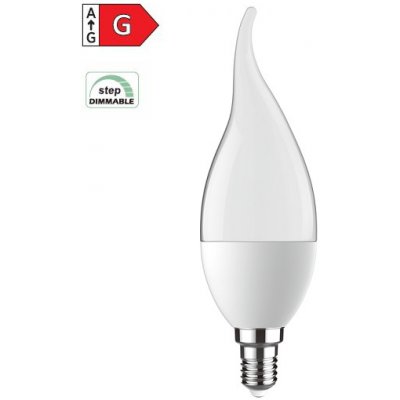 Diolamp SMD LED žárovka matná Candle Tip C37 7W/230V/E14/6000K/570Lm/230°/Step Dim – Zboží Mobilmania