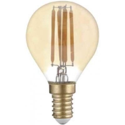 Optonica LED žárovka 4W COB Filament Golden Glass G45 E14 400lm ULTRA Teplá bílá – Zboží Mobilmania