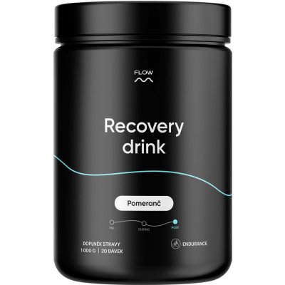 Flow nutrition Recovery drink - pomeranč, 1 kg – Zboží Mobilmania