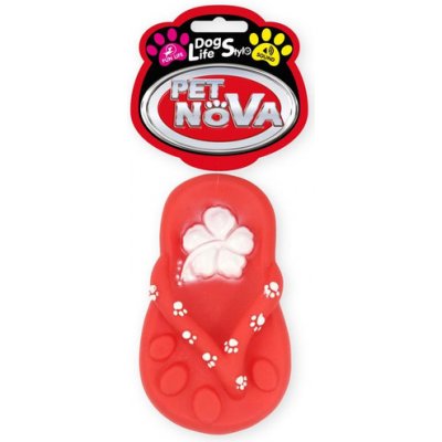 PET NOVA DOG LIFE STYLE Žabky „japonská“ psí hračka 15 cm červená – Zbozi.Blesk.cz