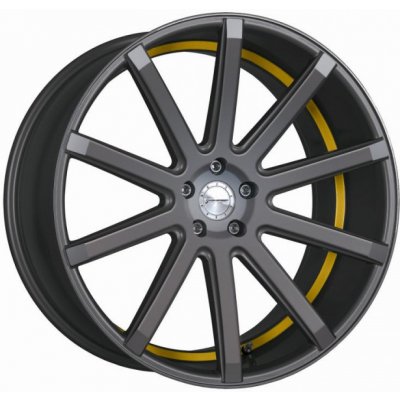 Corspeed Deville 10,5x21 5x112 ET40 gunmetal trim yellow | Zboží Auto