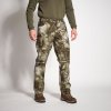 Army a lovecké kalhoty a šortky Kalhoty Solognac hřejivé nehlučné 100 maskování Treemetic