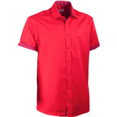 Aramgad košile kombinovaná rovná červená 40336