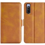 VSECHNONAMOBIL 45018 SIDE Peněženkové pouzdro Sony Xperia 10 IV 5G světle hnědé – Sleviste.cz