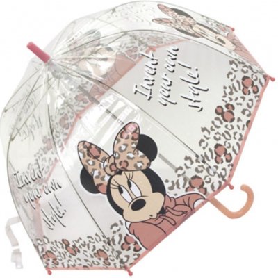 Arditex Minnie Mouse dětský deštník průhledný růžový od 249 Kč - Heureka.cz