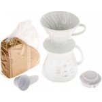 Hario V60-02 Pour Over Kit Ceramic White – Hledejceny.cz