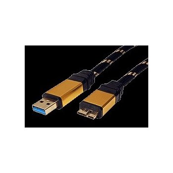 Roline 11.02.8878 Gold USB 3.0 SuperSpeed USB3.0 A(M) - microUSB3.0 B(M), 0,8m