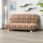 GA.I.CO bielastický potah na sedačku - dvojkřeslo s dřevěnými rukojeťmi Oceano Nový cihlový 80 - 140 cm – Hledejceny.cz