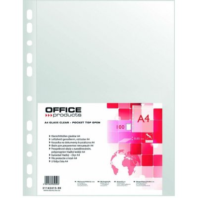 Office Products prospektové obaly euroA4 PP 50 mikronů hladké transparentní 100 ks – Hledejceny.cz
