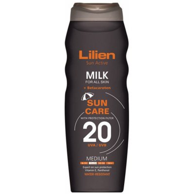 Lilien Sun Active mléko na opalování SPF20 200 ml