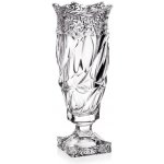 BOHEMIA TREASURY KŘISTÁLOVÁ VÁZA BOHEMIA ENIGMA FLAMENCO ICE NA NOZE 380MM – Hledejceny.cz