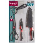 Lamart set 4ks - nože 2ks,škrabka, nůžky - Cut; 42003753 – Hledejceny.cz