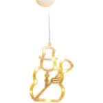 ACA DECOR LED Vánoční sněhulák do okna teplá bílá barva IP20 3xAAA přísavka – Hledejceny.cz