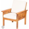 Zahradní židle a křeslo DEOKORK Zahradní teakové křeslo ROSALINE