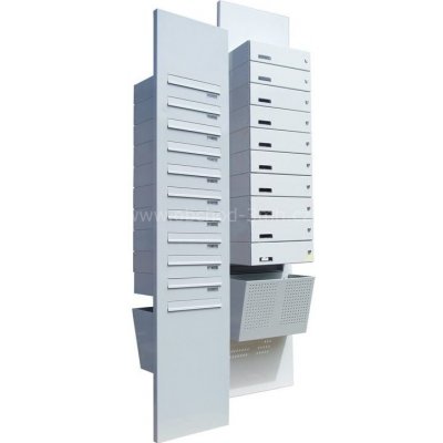 3MH s.r.o. Poštovní schránka PK 300×90×370 do pevného dílu dveří Barva: RAL 8016 tmavě hnědá – Hledejceny.cz