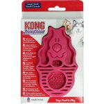 ZoomGroom Hrebeň Kong gumový ružový L 11,5 x 7 x 2,5 cm – Hledejceny.cz