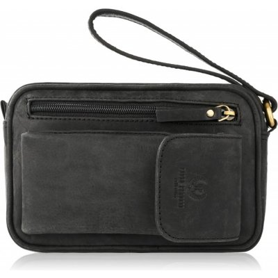 Paolo Peruzzi kožená pánská taška etue černá matná – Zboží Dáma