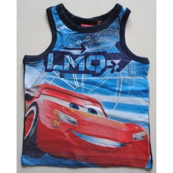 Disney Originální dětské tílko Cars pro kluky tmavomodré