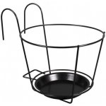 Držák BUMETA Extra strong, věšák, kovový, na květináč, na zábradlí, s podložkou, 22 cm ST255597 – Sleviste.cz