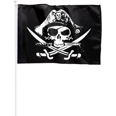 Vlajka pirát 43x30cm – Zboží Dáma
