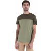 Pánské sportovní tričko Icebreaker Pánské merino triko krátký rukáv Mens Merino Cool-Lite Sphere III SS Tee Colour Block Lichen/Loden/Cb