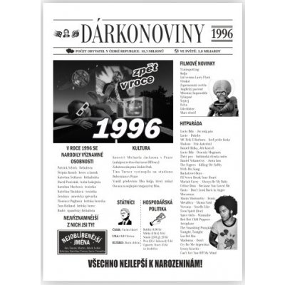 Dárkonoviny z roku 1996 originální retro přání – Zboží Dáma