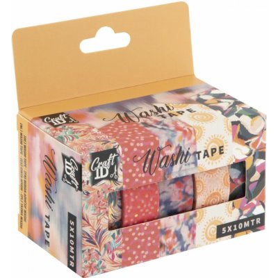 Grafix Dekorační 1,5 cm x 10 m 5 ks oranžové – HobbyKompas.cz
