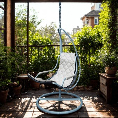 Aga Závěsné křeslo Domingo Šedé – Zbozi.Blesk.cz