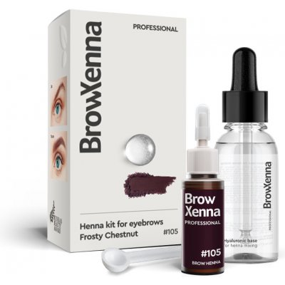 Brow Xenna henna na obočí lahvička Frosty Auburn č. 105 10 ml – Zboží Dáma