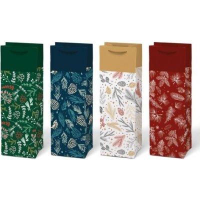 MFP Vánoční dárková taška na víno T12 - mix V32 - 12 x 36 cm - 5252921 – Zboží Dáma