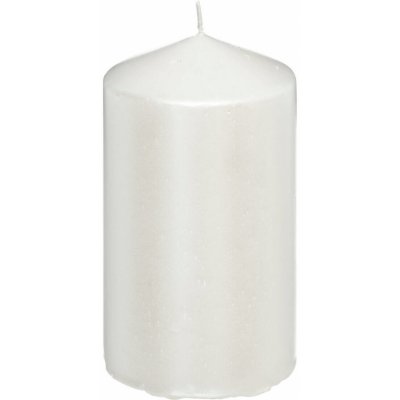 Atmosphera Válcová svíčka, lesklá, 12 cm, bílá bílá – Hledejceny.cz