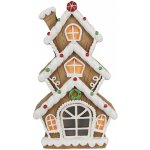 Vánoční perníková chaloupka s Led světýlky Gingerbread House - 24*11*41 cm - Clayre & Eef – Hledejceny.cz
