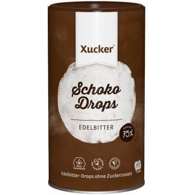 Dark Chocolate Drops Xucker horká čokoláda 200 g – Zboží Mobilmania