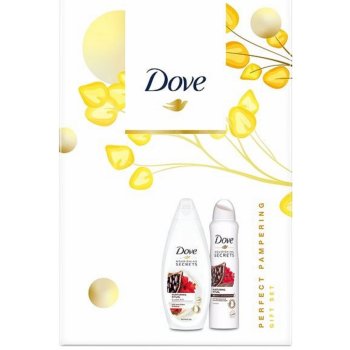 Dove Nourishing Secrets Vyživující African Ritual Kakao & Ibišek sprchový gel 250 ml + antiperspirant deodorant sprej 150 ml dárková sada