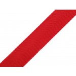 Prima-obchod Hladký oboustranný popruh s leskem šíře 25 mm, barva 6 červená – Zboží Dáma