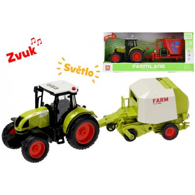 Mikro trading Traktor s vlečkou na setrvačník 38 cm